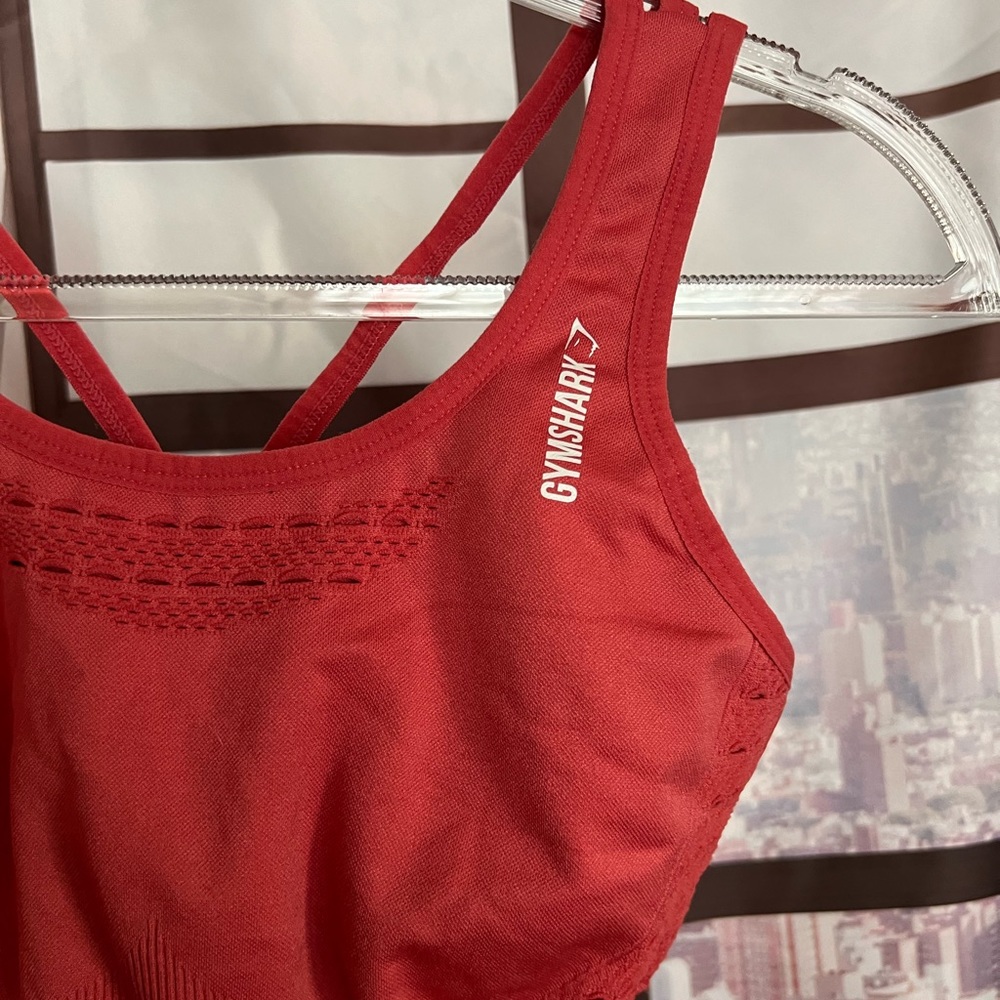 Gymshark Energy Seamless Coral/Pinkish Sports Bra Size Small